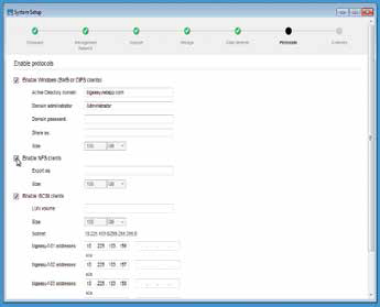 Quick and easy setup of FAS2500 systems with the System Setup utility.